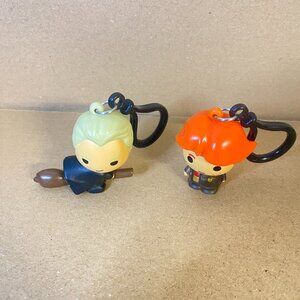 Ron Weasley & Draco Malfoy - Harry Potter Backpack Keychain Bag Clip (Lot of 2)